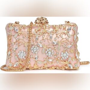 GORGEOUS CLUTCH PURSE W/RHINESTONES